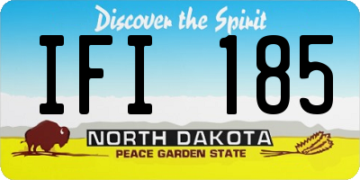 ND license plate IFI185