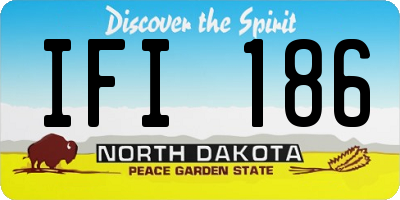 ND license plate IFI186