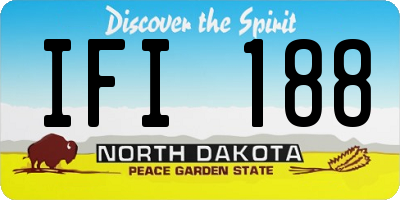 ND license plate IFI188