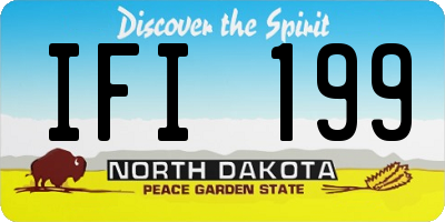 ND license plate IFI199