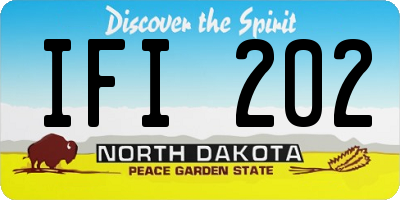 ND license plate IFI202
