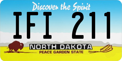 ND license plate IFI211