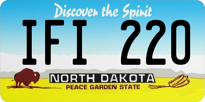 ND license plate IFI220
