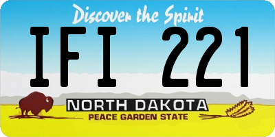 ND license plate IFI221