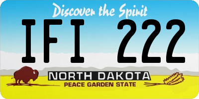 ND license plate IFI222