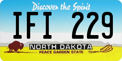 ND license plate IFI229