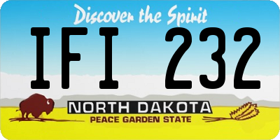 ND license plate IFI232