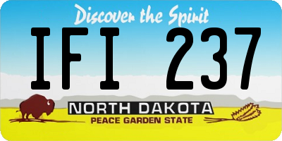 ND license plate IFI237