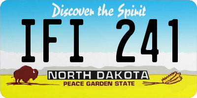 ND license plate IFI241