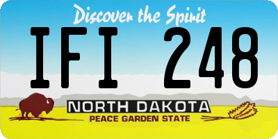 ND license plate IFI248