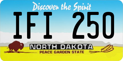 ND license plate IFI250