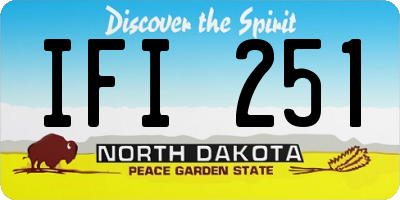 ND license plate IFI251