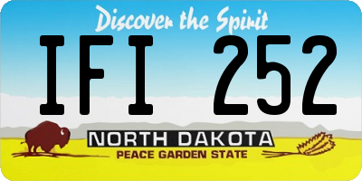 ND license plate IFI252
