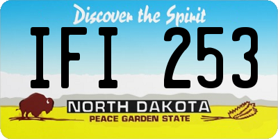 ND license plate IFI253