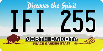 ND license plate IFI255