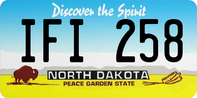 ND license plate IFI258