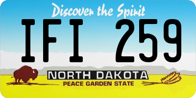 ND license plate IFI259