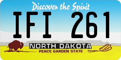 ND license plate IFI261