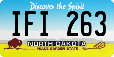 ND license plate IFI263