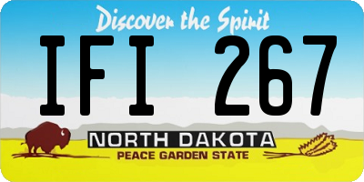 ND license plate IFI267