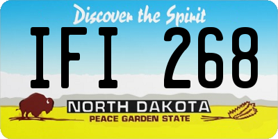 ND license plate IFI268