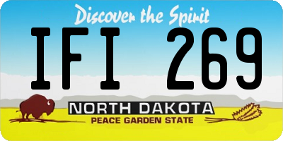 ND license plate IFI269