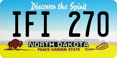 ND license plate IFI270