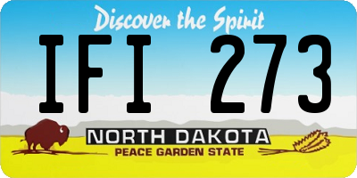 ND license plate IFI273