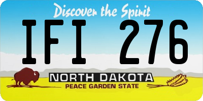 ND license plate IFI276