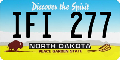 ND license plate IFI277