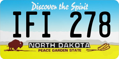 ND license plate IFI278