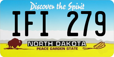 ND license plate IFI279