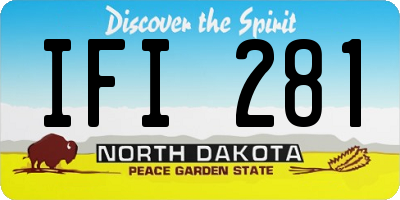 ND license plate IFI281