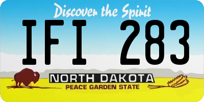 ND license plate IFI283