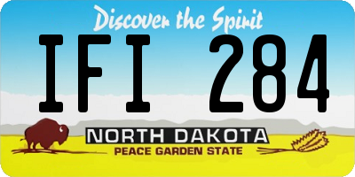ND license plate IFI284