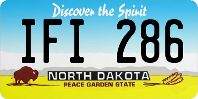ND license plate IFI286