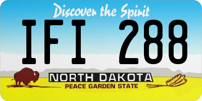 ND license plate IFI288
