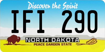 ND license plate IFI290