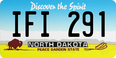 ND license plate IFI291