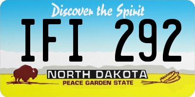 ND license plate IFI292