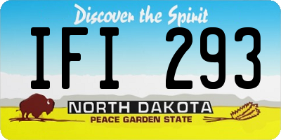 ND license plate IFI293