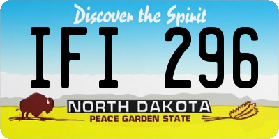 ND license plate IFI296