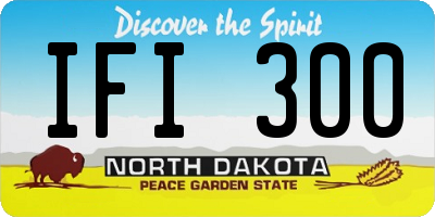 ND license plate IFI300