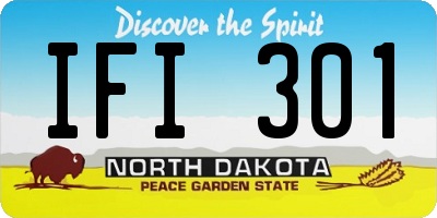 ND license plate IFI301
