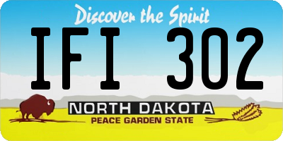ND license plate IFI302