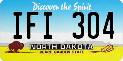ND license plate IFI304