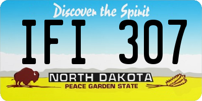 ND license plate IFI307