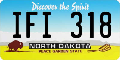 ND license plate IFI318