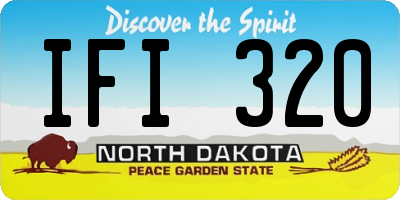 ND license plate IFI320