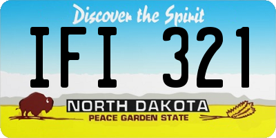 ND license plate IFI321